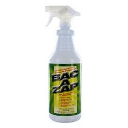Bac-a-zap consumes the source of the odor. Use it to eliminate garbage container and wall void odors.