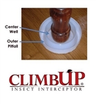 The Climb-up Insect Interceptor is a device that acts as a bed bug monitor and a trapping device.