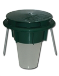 Rockwell - Green In-Ground station for baiting,  trapping  & monitoring crawling insects & slugs. Starter box comes with 12 complete units with cups, feeding sponges and anchors. Replacement cups available.