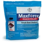 Due to Fipronil and its accelerated Domino Effect kill, Maxforce Roach Bait Stations start to kill roaches in just eight hours. Works with small cockroaches such as Brown-banded, and German (Does not work with oriental roaches).